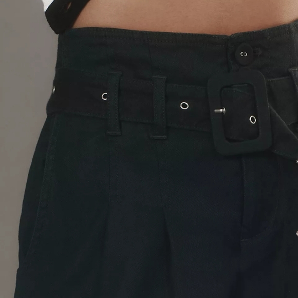 Anthropologie Linen Belted Wide-Leg Pants - Picture 4 of 5